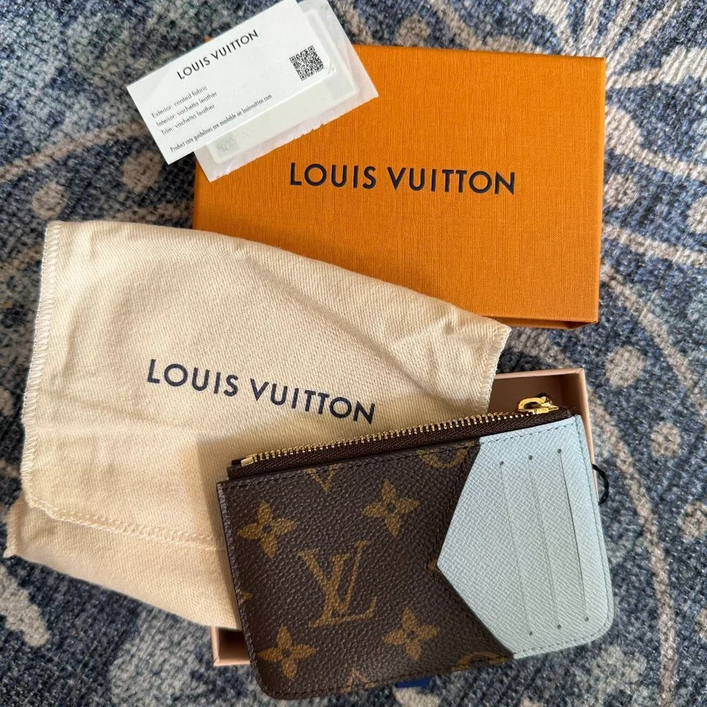 NWT Louis Vuitton Romy Wallet w/ Blue Accent